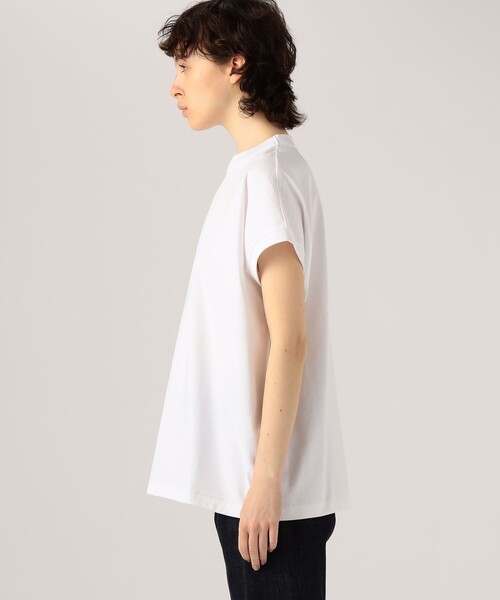 「ATON」 半袖Tシャツ 1 ホワイト レディース_画像4