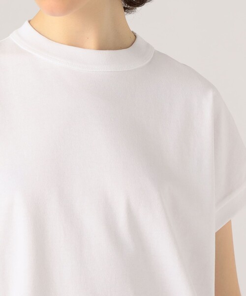 「ATON」 半袖Tシャツ 1 ホワイト レディース_画像6