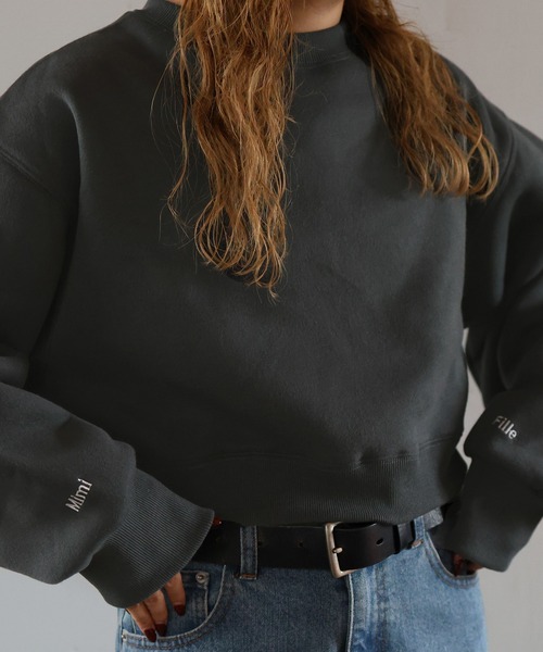 「Mili affinity」 スウェットカットソー FREE オートミール レディース_画像2