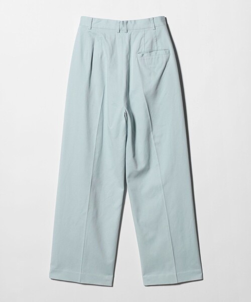 6 スラックス パンツ 「6(ROKU)」コットンレーヨン タックパンツ 26SS