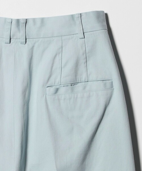 6 スラックス パンツ 「6(ROKU)」コットンレーヨン タックパンツ 26SS