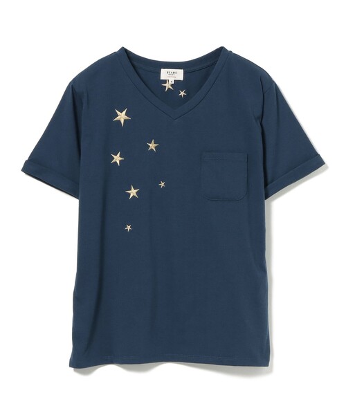 BEAMS HEART（ビームス ハート） tシャツ 半袖 星 刺繍 Tシャツ