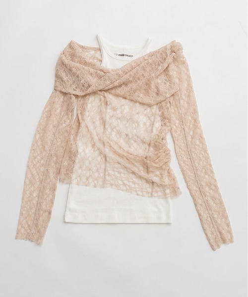 プランクプロジェクト 重ね着 カットソー トリプルレイヤードシアートップ / Triple Layered Sheer Top（Tシャツ