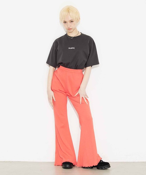 「X-girl」 イージーパンツ M ライトグリーン レディース_画像4