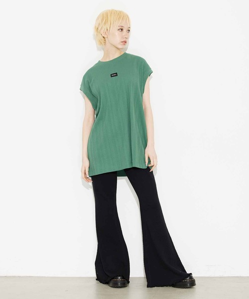 「X-girl」 イージーパンツ M ライトグリーン レディース_画像7