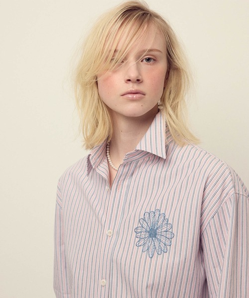 Mardi Mercredi（マルディメクルディ） ブラウス シャツ COTTON SHIRT