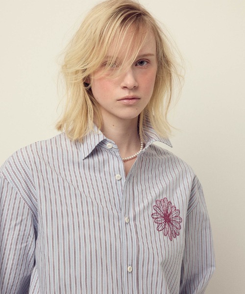 Mardi Mercredi（マルディメクルディ） ブラウス シャツ COTTON SHIRT
