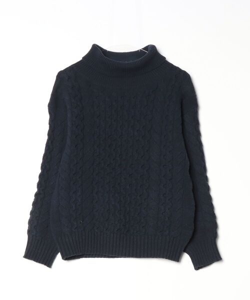 LOEFF（ロエフ） タートルネックニット FREE ネイビー レディース