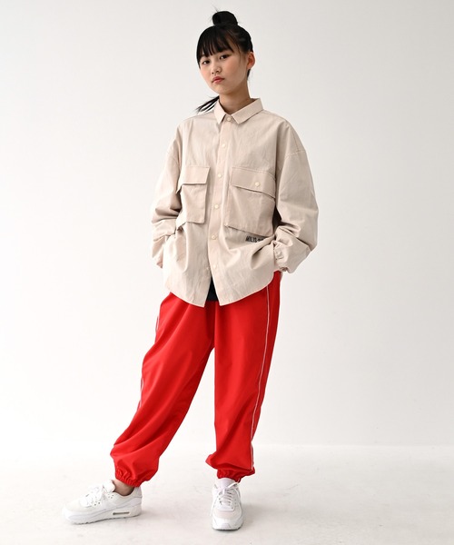 「GENERATOR」 イージーパンツ F レッド レディース_画像3