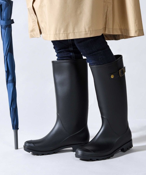 「CALIFORNIA OUTFITTERS」 レインブーツ M ブラウン レディース_画像3