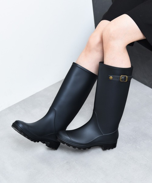 「CALIFORNIA OUTFITTERS」 レインブーツ M ブラウン レディース_画像7