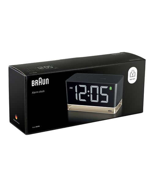 ブラウン　置き時計 BRAUN（ブラウン） 時計 BRAUN DIGITAL ALARM CLOCK BC27B : ZOZOTOWN
