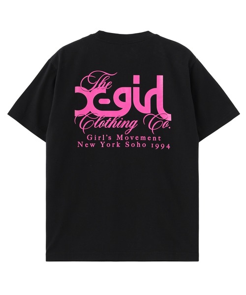 X-girl（エックスガール） tシャツ 半袖 MIX MILLS LOGO S/S TEE