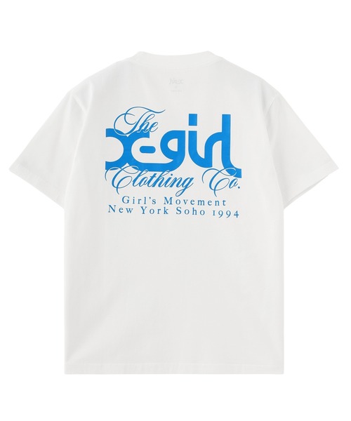 X-girl（エックスガール） tシャツ 半袖 MIX MILLS LOGO S/S TEE