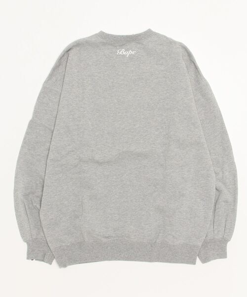 「A BATHING APE」 スウェットカットソー SMALL グレー レディースの画像