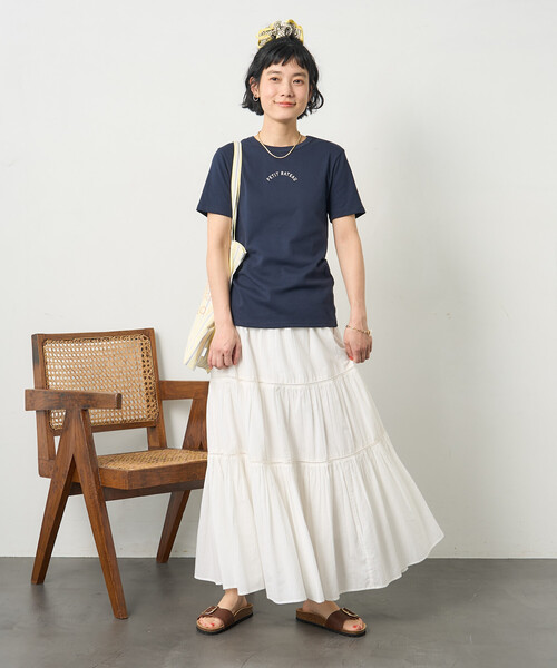 tシャツ PETIT BATEAU × FREAK'S STORE/プチバトー 別注 ミニロゴTシャツ レディースの画像