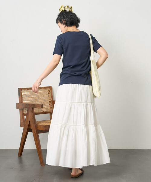 tシャツ PETIT BATEAU × FREAK'S STORE/プチバトー 別注 ミニロゴTシャツ レディースの画像