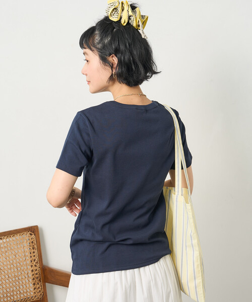 tシャツ PETIT BATEAU × FREAK'S STORE/プチバトー 別注 ミニロゴTシャツ レディースの画像