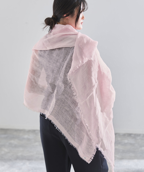 ストール マフラー NIMNIMDUAI/ニムニムデュアイ PLAIN GAUZE STOLE ストール レディースの画像