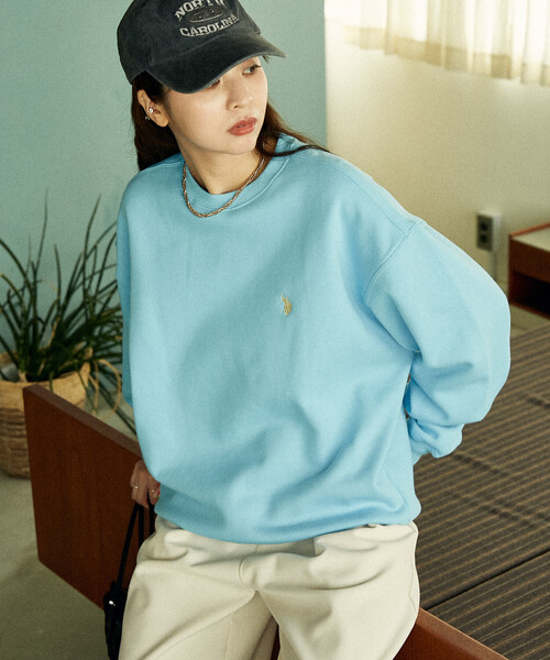 「U.S. POLO ASSN.」 スウェットカットソー SMALL ブラック メンズ_画像6