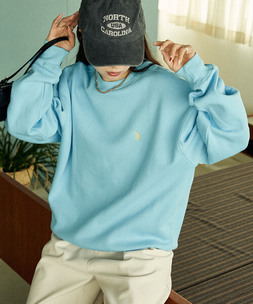 「U.S. POLO ASSN.」 スウェットカットソー SMALL ブラック メンズ_画像7