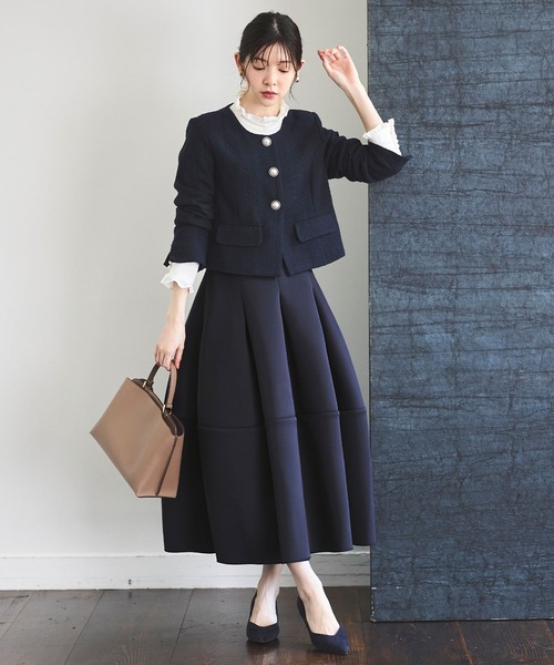 「RUIRUE BOUTIQUE」 スカート L ネイビー レディース_画像9