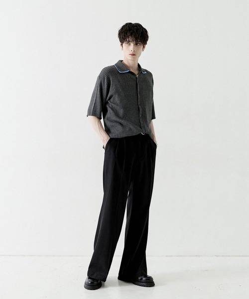 LILL（リル） ワイドパンツ スラックス エバークリースセンタープレス