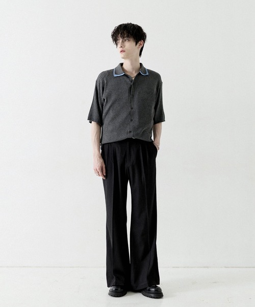 LILL（リル） ワイドパンツ スラックス エバークリースセンタープレス