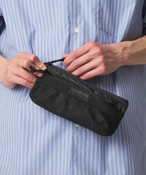 ポーチ 「別注」「BRIEFING」SOLID LIGHT FLAT POUCH ソリッド ライト フラット/ポーチ メンズの画像