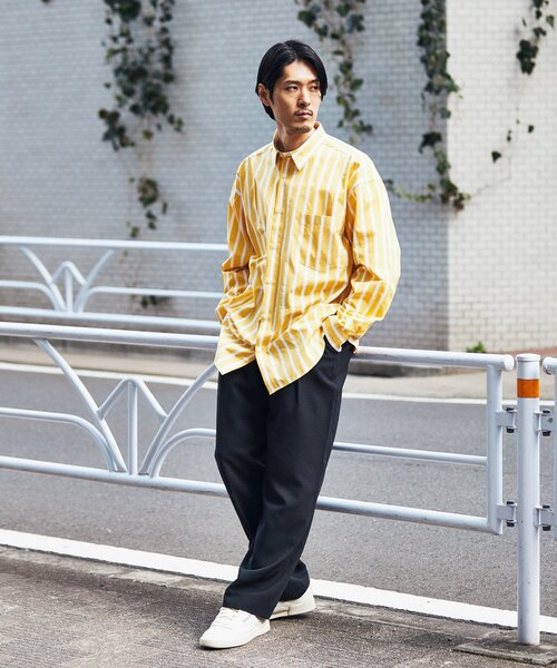 「THOMAS MASON」 長袖シャツ SMALL グリーン メンズ_画像5