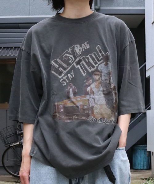 「Starting Over」 「HALHAM」半袖Tシャツ M グレー メンズ_画像2