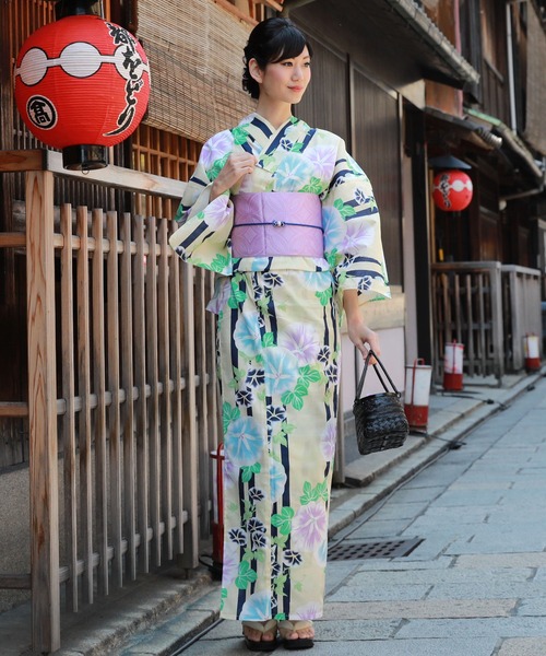 和なでしこ 浴衣 大人プチサイズ変わり織り浴衣単品 レディース
