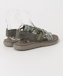 「Teva」 フラットサンダル 24cm グリ...の詳細画像1