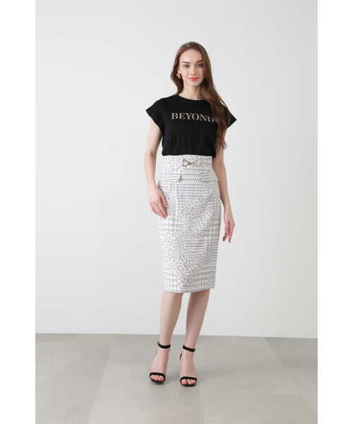 「PINKY&DIANNE」 半袖Tシャツ 38 ホワイト レディース_画像4