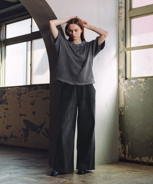 「ROCHEM」 半袖Tシャツ X-SMALL グレー メンズ_画像6