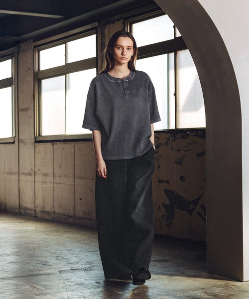 「ROCHEM」 半袖Tシャツ X-SMALL グレー メンズ_画像7