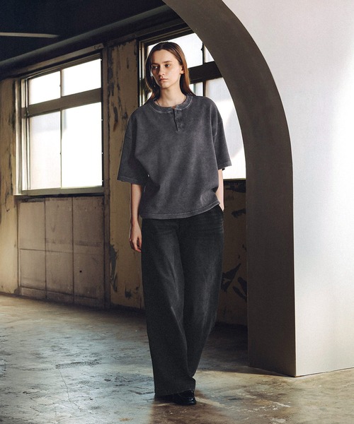 「ROCHEM」 半袖Tシャツ X-SMALL グレー メンズ_画像8