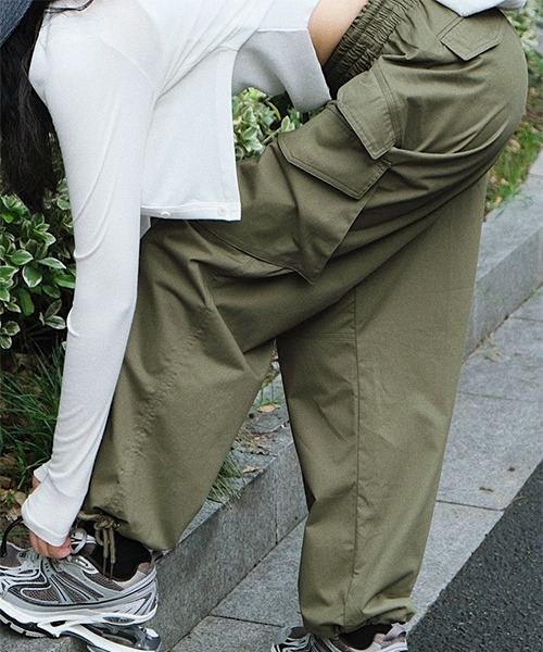 「chuclla」 カーゴパンツ S カーキ レディース_画像5