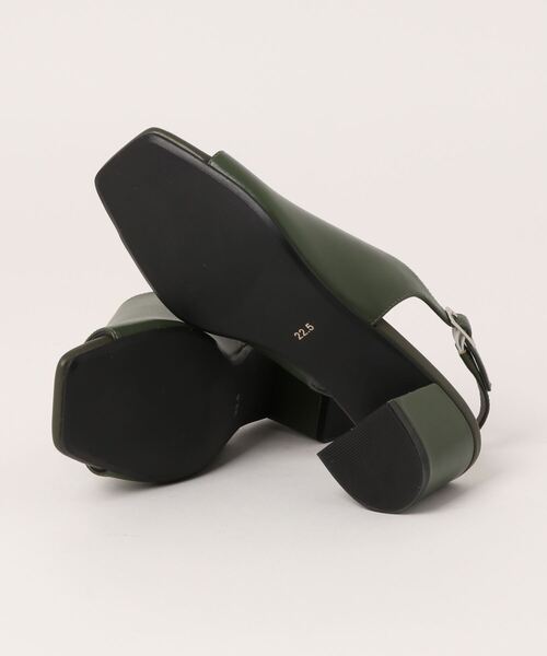 「neue diffusion」 ヒールサンダル 23.5cm アイボリー レディース_画像3