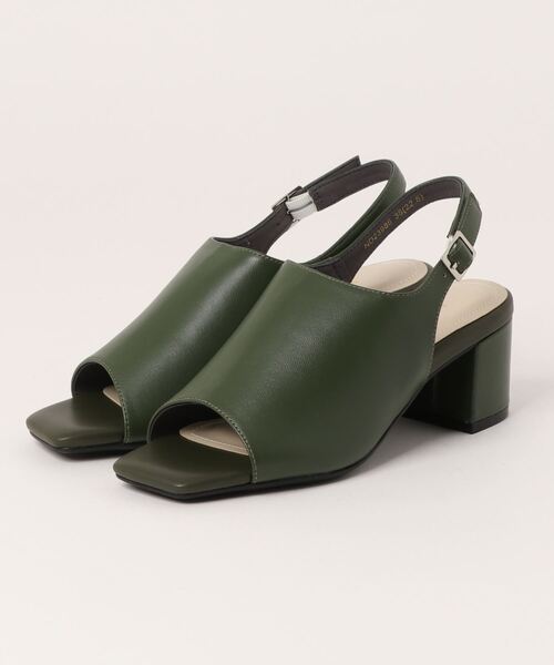 「neue diffusion」 ヒールサンダル 23.5cm アイボリー レディース_画像6