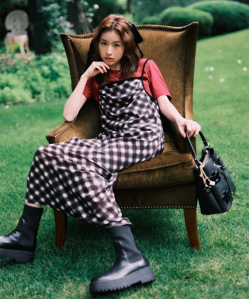 MARY QUANT ギンガムチェック チュール ワンピース MARY QUANT（マリークヮント） ワンピース マリークワント 「MARY