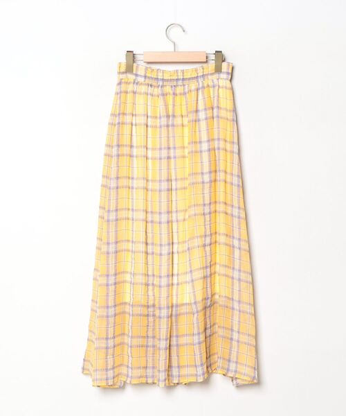「U by SPICK&SPAN」 フレアスカート 38 イエロー レディース_画像2