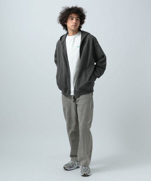 「BAYFLOW」 ジップアップパーカー MEDIUM ブラック メンズ_画像2