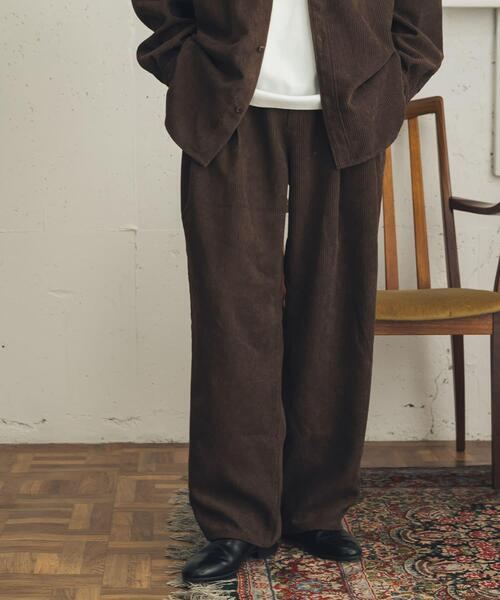 SENSE OF PLACE by URBAN RESEARCH ワイドパンツ パンツ コーデュロイ