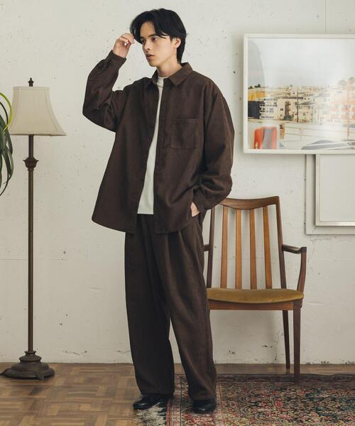 SENSE OF PLACE by URBAN RESEARCH ワイドパンツ パンツ コーデュロイ