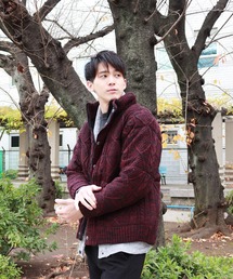 WESTSEA（ウエストシー） ブルゾン アウター 中綿アラン柄ケーブル