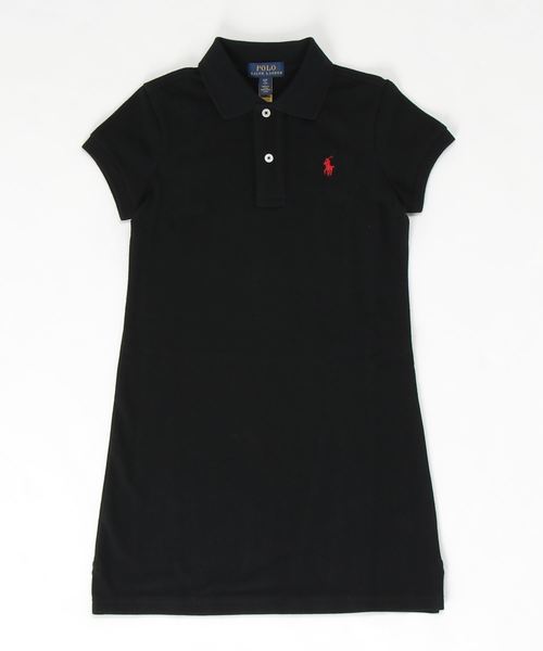 ワンピース コットン メッシュ ポロドレス RALPH ラルフ コットン メッシュ POLO LAUREN CHILDRENSWEAR，ポロ ローレン