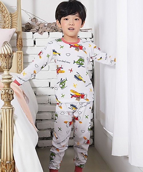 ルームウェア パジャマ キャラクター柄ふんわりコットン長袖ルームウェアパジャマ 上下2点セット Zozotown Yahoo 店 通販 Yahoo ショッピング