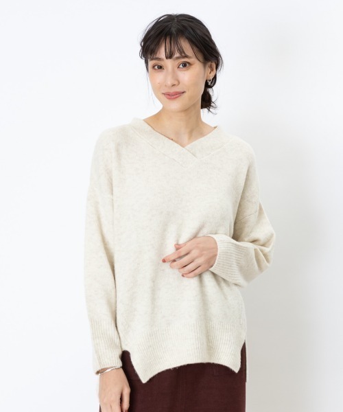 高評価即納 ニット ecru ふわストレッチVネックプルオーバー ZOZOTOWN PayPayモール店 - 通販 - PayPayモール 特価最安値