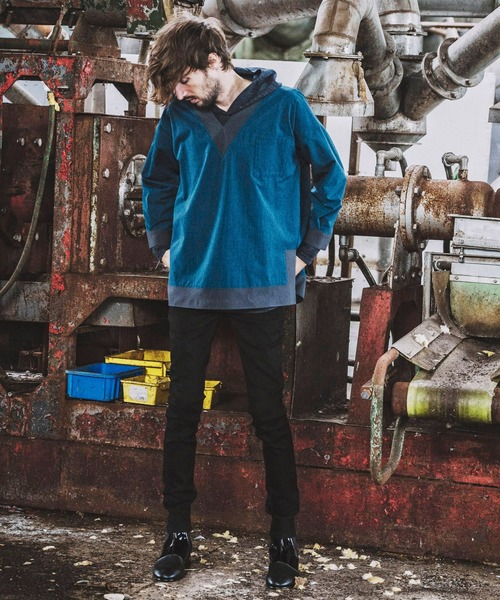 NO ID.（ノーアイディー） パーカー 「NO ID.」Herringbone Jersey Big